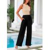 imagePRETTYGARDEN Womens Summer 2 Piece Loungewear Set Cropped Tank Top Wide Leg Sweatpants Tracksuit Casual OutfitsApricot Black