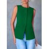 imagePRETTYGARDEN Womens Summer Suit Vest Tops 2025 Dressy Business Casual Sleeveless Button Down Trendy Fashion Blazer WaistcoatGreen