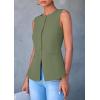 imagePRETTYGARDEN Womens Summer Suit Vest Tops 2025 Dressy Business Casual Sleeveless Button Down Trendy Fashion Blazer WaistcoatLight Green