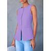 imagePRETTYGARDEN Womens Summer Suit Vest Tops 2025 Dressy Business Casual Sleeveless Button Down Trendy Fashion Blazer WaistcoatLight Purple