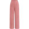 imagePRETTYGARDEN Womens Dressy Casual Dress Pants 2025 Fall Straight Leg High Elastic Waisted Stretch Trouser SlacksDusty Pink