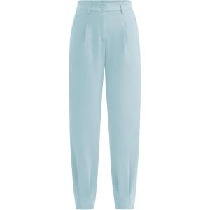 imagePRETTYGARDEN Womens Dress Pants Business Casual 2025 Trendy High Waisted Ankle Length Dressy Trousers Slacks Work ClothesAqua Blue