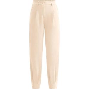 imagePRETTYGARDEN Womens Dress Pants Business Casual 2025 Trendy High Waisted Ankle Length Dressy Trousers Slacks Work ClothesBeige