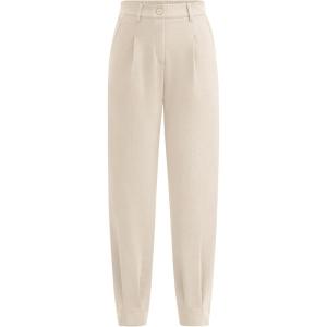 imagePRETTYGARDEN Womens Dress Pants Business Casual 2025 Trendy High Waisted Ankle Length Dressy Trousers Slacks Work ClothesLight Khaki