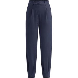 imagePRETTYGARDEN Womens Dress Pants Business Casual 2025 Trendy High Waisted Ankle Length Dressy Trousers Slacks Work ClothesNavy