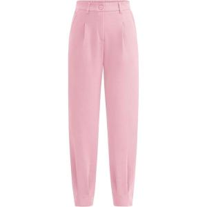 imagePRETTYGARDEN Womens Dress Pants Business Casual 2025 Trendy High Waisted Ankle Length Dressy Trousers Slacks Work ClothesPink