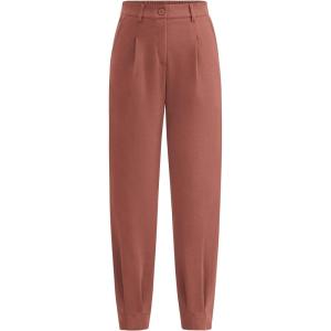 imagePRETTYGARDEN Womens Dress Pants Business Casual 2025 Trendy High Waisted Ankle Length Dressy Trousers Slacks Work ClothesRust Red