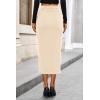 imagePRETTYGARDEN Corduroy Skirt Women Fall Fashion 2025 High Waisted Pencil Midi Skirts Business Casual Work Office Winter OutfitBeige