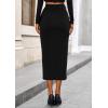 imagePRETTYGARDEN Corduroy Skirt Women Fall Fashion 2025 High Waisted Pencil Midi Skirts Business Casual Work Office Winter OutfitBlack