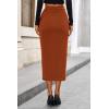 imagePRETTYGARDEN Corduroy Skirt Women Fall Fashion 2025 High Waisted Pencil Midi Skirts Business Casual Work Office Winter OutfitCaramel