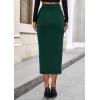 imagePRETTYGARDEN Corduroy Skirt Women Fall Fashion 2025 High Waisted Pencil Midi Skirts Business Casual Work Office Winter OutfitDark Green