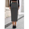 imagePRETTYGARDEN Corduroy Skirt Women Fall Fashion 2025 High Waisted Pencil Midi Skirts Business Casual Work Office Winter OutfitGrey