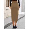 imagePRETTYGARDEN Corduroy Skirt Women Fall Fashion 2025 High Waisted Pencil Midi Skirts Business Casual Work Office Winter OutfitKhaki
