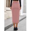 imagePRETTYGARDEN Corduroy Skirt Women Fall Fashion 2025 High Waisted Pencil Midi Skirts Business Casual Work Office Winter OutfitPink