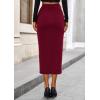 imagePRETTYGARDEN Corduroy Skirt Women Fall Fashion 2025 High Waisted Pencil Midi Skirts Business Casual Work Office Winter OutfitWine Red