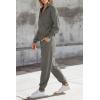 imagePRETTYGARDEN Womens 2 Piece Sweater Set Pullover Zip Up Sweatshirt Jogger Sweatpants Tracksuit Casual OutfitDark Grey