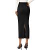 imagePRETTYGARDEN Womens 2025 Fall Maxi Pencil Skirt High Waisted Slit Work Office Trendy Long Skirts Business Casual OutfitsBlack