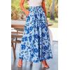 imagePRETTYGARDEN Womens 2025 Summer Wide Leg Palazzo Pants High Waisted Flowy Pockets Trendy Casual Lounge Boho Beach TrousersPrint Blue