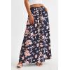 imagePRETTYGARDEN Womens 2025 Summer Wide Leg Palazzo Pants High Waisted Flowy Pockets Trendy Casual Lounge Boho Beach TrousersPrint Navy Pink