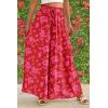 imagePRETTYGARDEN Womens 2025 Summer Wide Leg Palazzo Pants High Waisted Flowy Pockets Trendy Casual Lounge Boho Beach TrousersPrint Red