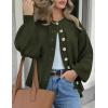 imagePRETTYGARDEN Womens 2025 Winter Cardigan Sweaters Trendy Chunky Knit Long Sleeve Button Up Casual Warm Fall Jackets CoatsArmy Green