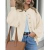 imagePRETTYGARDEN Womens 2025 Winter Cardigan Sweaters Trendy Chunky Knit Long Sleeve Button Up Casual Warm Fall Jackets CoatsBeige