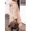 imagePRETTYGARDEN Womens 2025 Winter Fashion Clothes Oversized Shearling Fleece Long Coats JacketsBeige