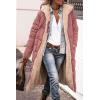 imagePRETTYGARDEN Womens 2025 Winter Fashion Clothes Oversized Shearling Fleece Long Coats JacketsBrick Red