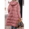 imagePRETTYGARDEN Womens 2025 Winter Fashion Clothes Oversized Shearling Fleece Long Coats JacketsBrick Red