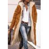 imagePRETTYGARDEN Womens 2025 Winter Fashion Clothes Oversized Shearling Fleece Long Coats JacketsBrown