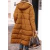 imagePRETTYGARDEN Womens 2025 Winter Fashion Clothes Oversized Shearling Fleece Long Coats JacketsBrown