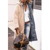 imagePRETTYGARDEN Womens 2025 Winter Fashion Clothes Oversized Shearling Fleece Long Coats JacketsGrey Blue
