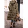 imagePRETTYGARDEN Womens 2025 Winter Fashion Clothes Oversized Shearling Fleece Long Coats JacketsLight Army Green