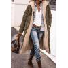imagePRETTYGARDEN Womens 2025 Winter Fashion Clothes Oversized Shearling Fleece Long Coats JacketsLight Army Green