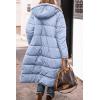 imagePRETTYGARDEN Womens 2025 Winter Fashion Clothes Oversized Shearling Fleece Long Coats JacketsLight Blue