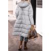 imagePRETTYGARDEN Womens 2025 Winter Fashion Clothes Oversized Shearling Fleece Long Coats JacketsLight Grey