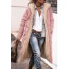 imagePRETTYGARDEN Womens 2025 Winter Fashion Clothes Oversized Shearling Fleece Long Coats JacketsPink