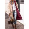 imagePRETTYGARDEN Womens 2025 Winter Fashion Clothes Oversized Shearling Fleece Long Coats JacketsWine Red
