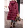 imagePRETTYGARDEN Womens 2025 Winter Fashion Clothes Oversized Shearling Fleece Long Coats JacketsWine Red