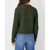 imagePRETTYGARDEN Womens Knit Cardigan Sweaters Casual Long Sleeve Open Front Button Down Trendy Jackets OuterwearArmy Green