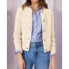 imagePRETTYGARDEN Womens Knit Cardigan Sweaters Casual Long Sleeve Open Front Button Down Trendy Jackets OuterwearBeige