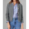 imagePRETTYGARDEN Womens Knit Cardigan Sweaters Casual Long Sleeve Open Front Button Down Trendy Jackets OuterwearGrey