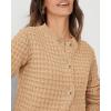 imagePRETTYGARDEN Womens Knit Cardigan Sweaters Casual Long Sleeve Open Front Button Down Trendy Jackets OuterwearKhaki