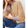 imagePRETTYGARDEN Womens Knit Cardigan Sweaters Casual Long Sleeve Open Front Button Down Trendy Jackets OuterwearKhaki