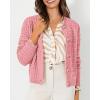 imagePRETTYGARDEN Womens Knit Cardigan Sweaters Casual Long Sleeve Open Front Button Down Trendy Jackets OuterwearPink