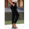 imagePRETTYGARDEN Womens Satin Jogger Pants Casual Dressy High Waist Long Lounge Pant Trousers Summer Outfits with PocketsBlack