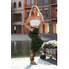 imagePRETTYGARDEN Womens Satin Jogger Pants Casual Dressy High Waist Long Lounge Pant Trousers Summer Outfits with PocketsZarmy Green