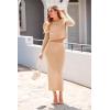imagePRETTYGARDEN Womens Spring Fall 2 Piece Sweater Set Rib Knit Long Sleeve Crop Top Maxi Bodycon Skirt Casual Winter OutfitsBeige