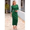 imagePRETTYGARDEN Womens Spring Fall 2 Piece Sweater Set Rib Knit Long Sleeve Crop Top Maxi Bodycon Skirt Casual Winter OutfitsGreen
