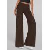 imagePRETTYGARDEN Womens Wide Leg Palazzo Pants 2025 Dressy Casual Lounge Workout Sweatpants High Waisted TrousersBrown